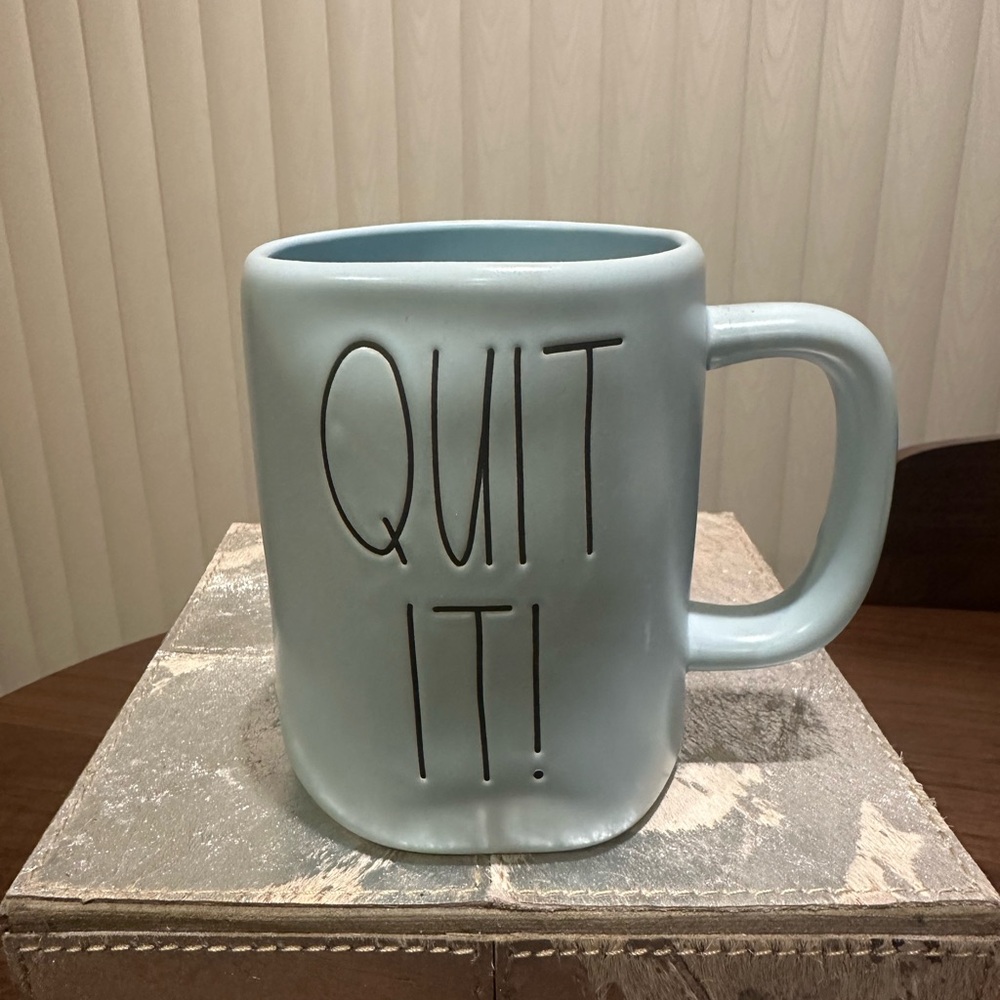 Rae Dunn brand new QUIT IT! Mug